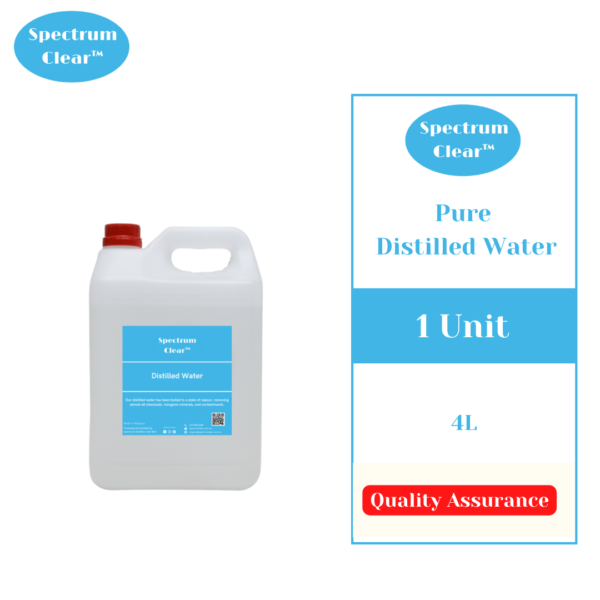 Pure Distilled Water - 4L